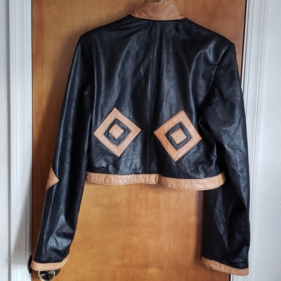TSONAS leather bolero jacket - Picture 2 of 6